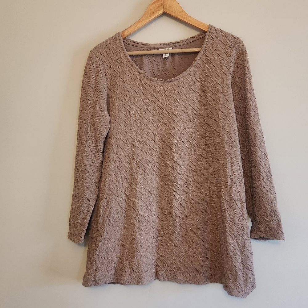 J. Jill Pure Jill Crinkle Textured Tunic